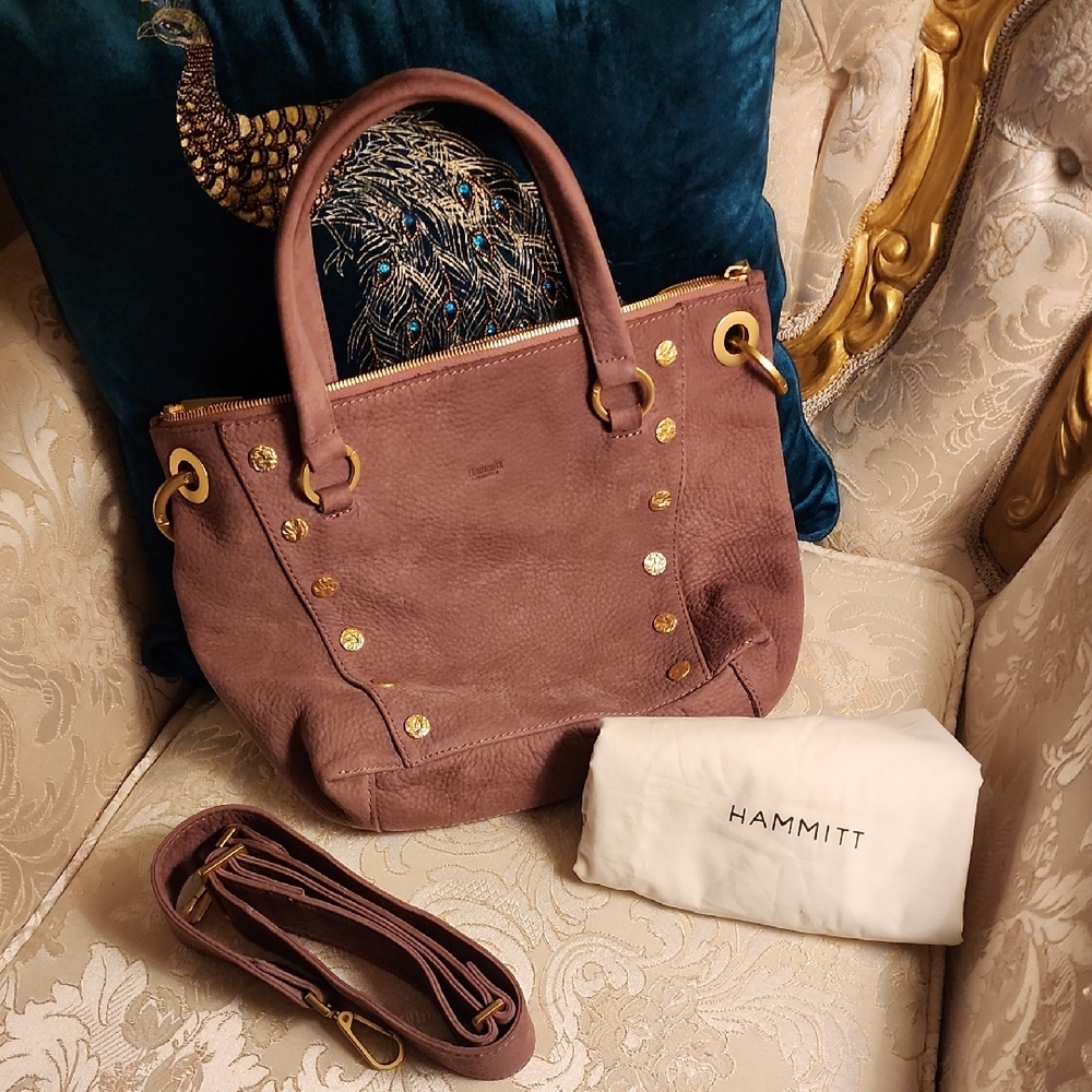 Hammitt Daniel Medium Mauve Rose Pink Gold Accents Euc 2020 - Picture 1 of 16